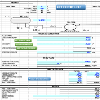 NPSH Calculation & Pump Sizing